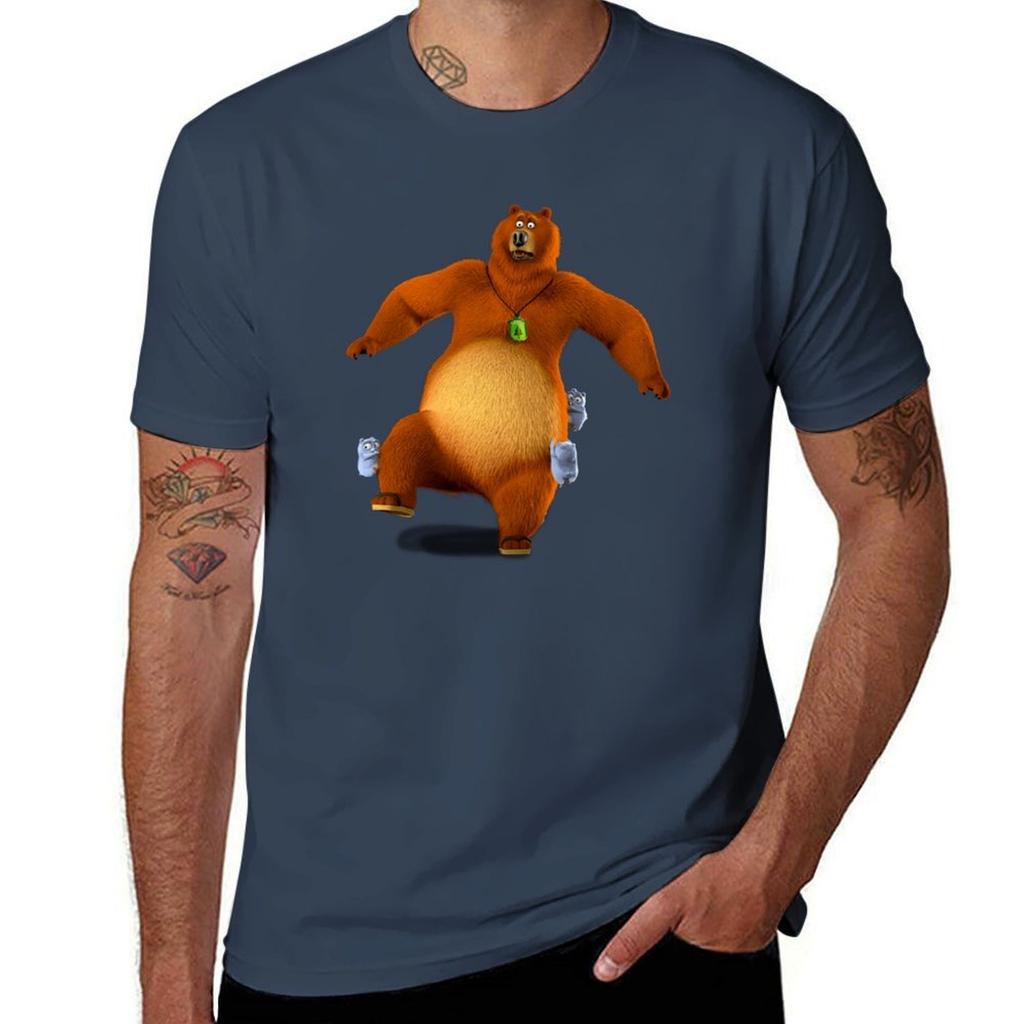 Happy Lemmings Tabodi And Grizzy Tshirt Breathable Workout Short Sleeve Top