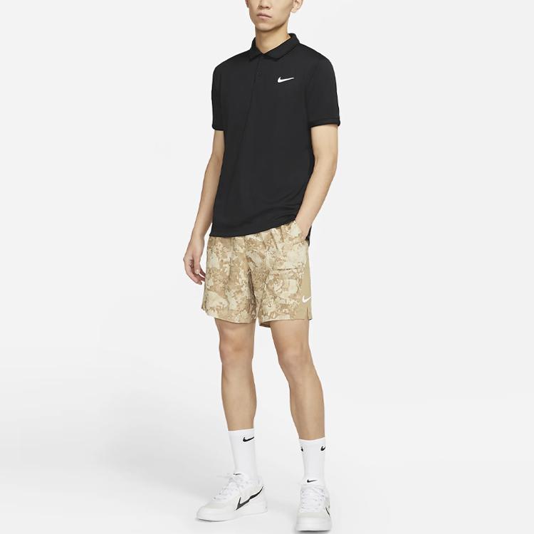 Nike Court Flex Slam Camo Print Training Tennis Shorts Men Bottoms Tea-Apricot CV2518-297