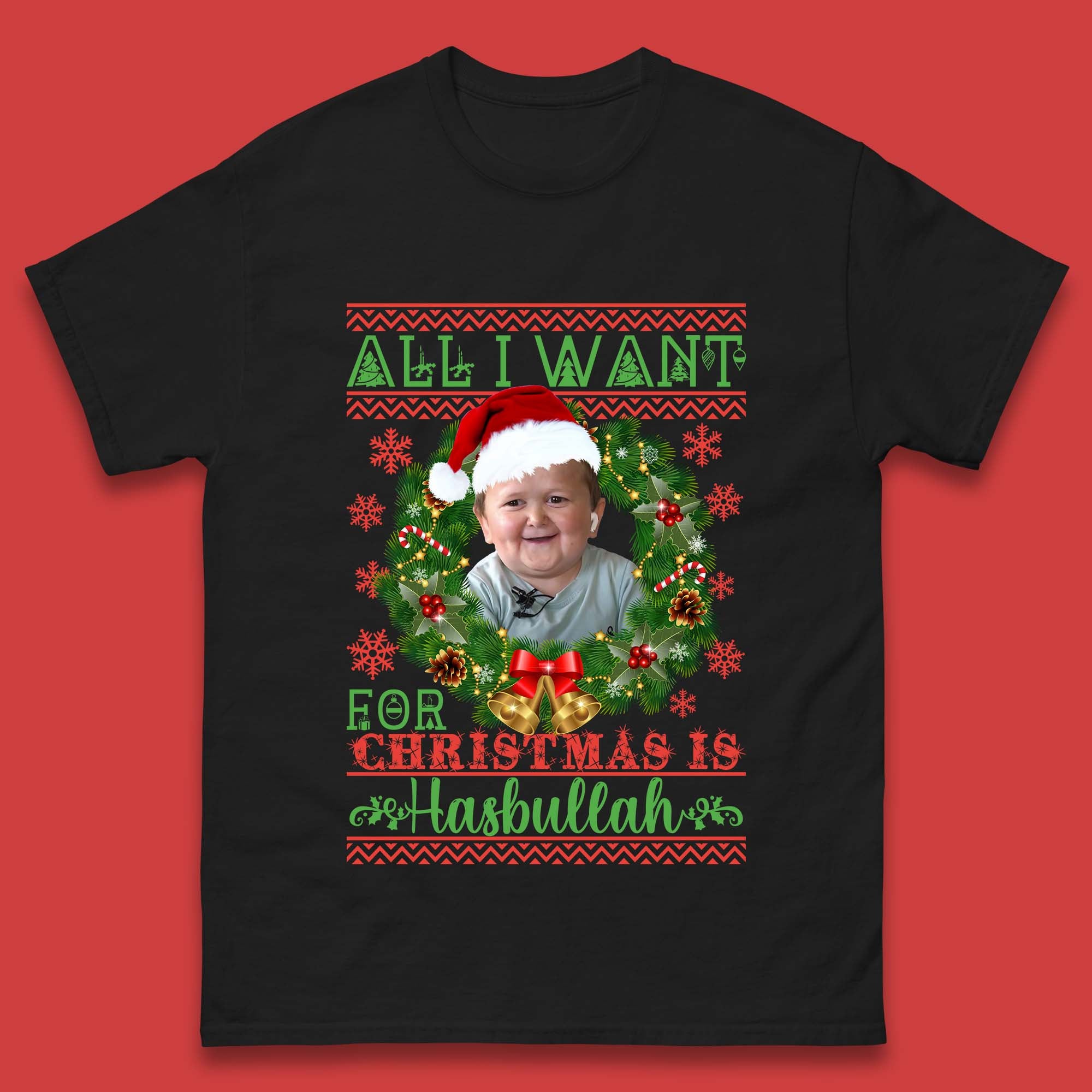 Want Hasbullah For Christmas Mens T-Shirt Womens Tops Tees 3XL