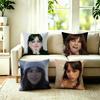Popular Actor JJenna OOrtega Square DoubleSided printed Pillow Case Bedroom Bedside Pillow Sofa Cushion Cover