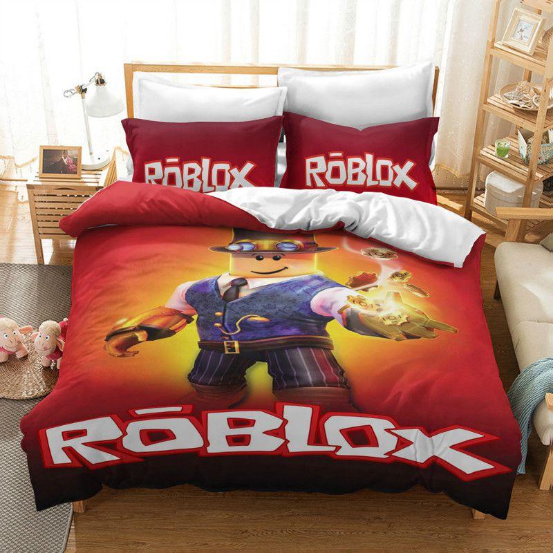 3d Printed Game Roblox Bedding Set Quilt Cover Pillow Shame Us Uk King Queen