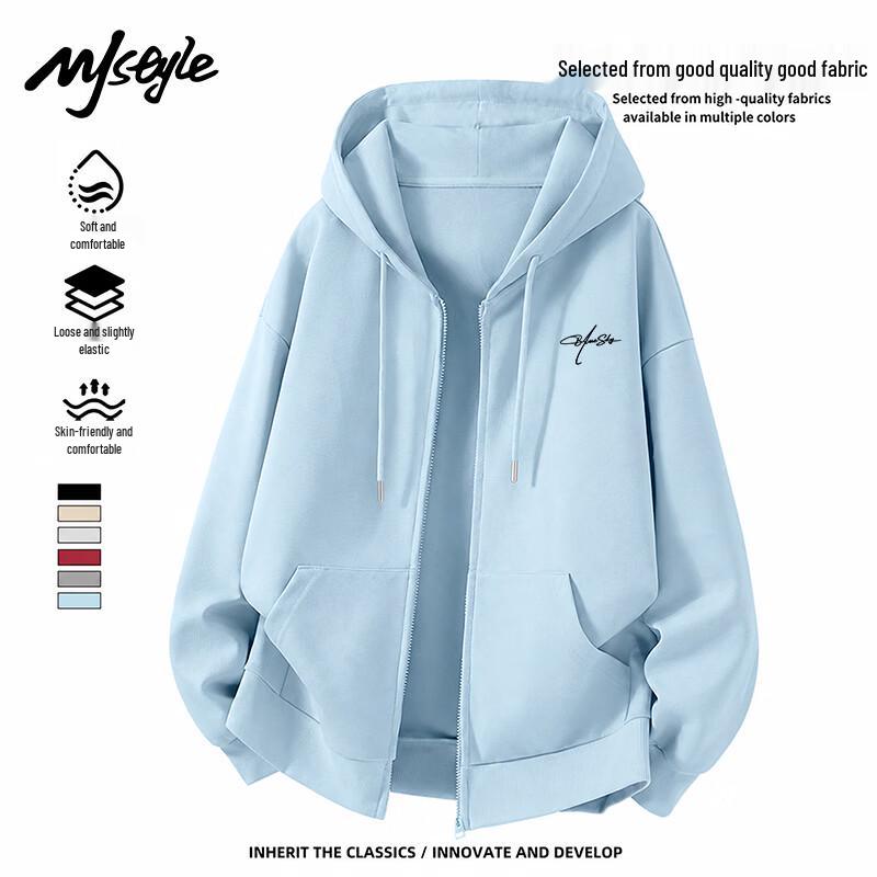 MJ STYLE Women's Hooded Zipper Cardigan Sweatshirt