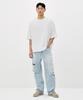 ERRORS EXCEPTED Hs501Wh Asymmetrical Short Sleeve T-Shirt (White)