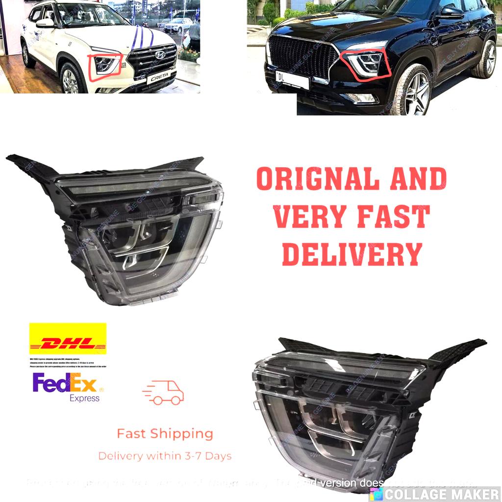 92102BV100 &92101BV100 Fit For Creta Headlight Lh &Rh 2020-2024 Model Oem Genuin