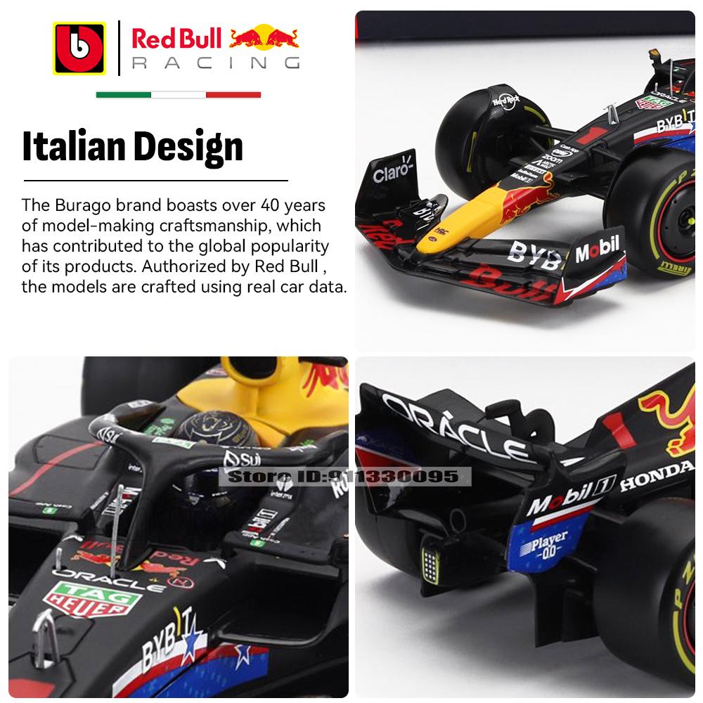 Bburago 1:24 2022~2025 Red Bull United States GP RB19 #1 Vestappan #11 Perez Alloy Car Model F1 serie various style Benz Ferrari