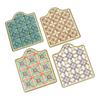 4 Pieces Coasters with Cork Accessories Heat Insulation Ceramic Reusable Nordic for Tea