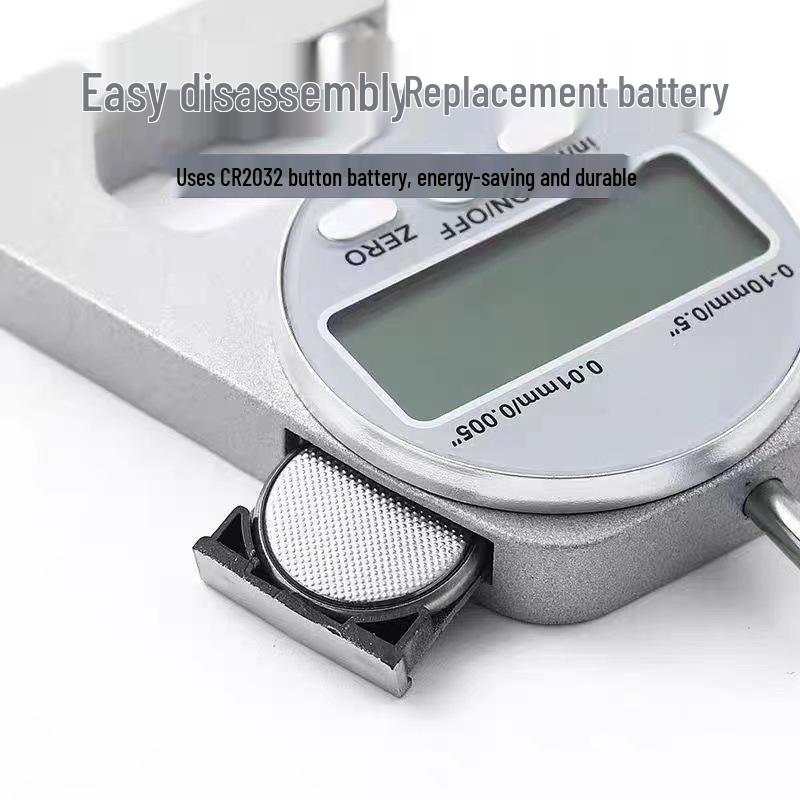 Digital Thickness Caliper: Flat & Pointed Head Gauge for Measuring Paper Board