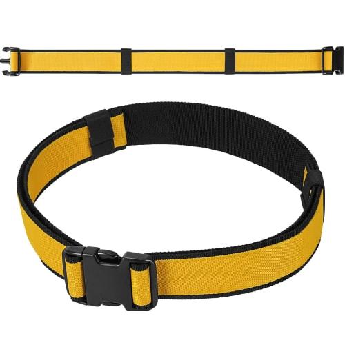 

DIYPro Tool Belt with Plastic Buckle, 2-Inch Adjustable Electrician Work Belt Adjusts to Fit a 57-Inch (145cm) Waist, Dual Webbing Heavy-Duty Work Too