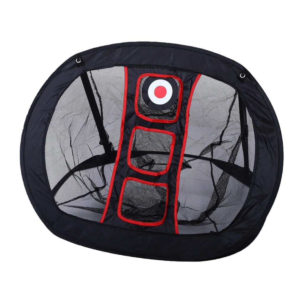 Pop Up Club Hitting Net Indoor Outdoor Portable Folding Chipping Net with X Frame Sturdy Nylon for Backyard Lawn