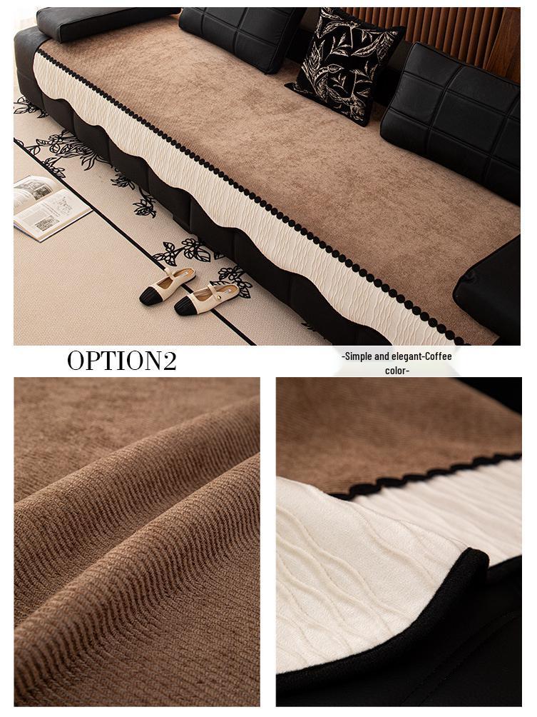 All-Season Non-Slip Leather Sofa Cushion Set