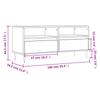 TV Stand White 100 x 34.5 x 44.5 cm Engineered Wood