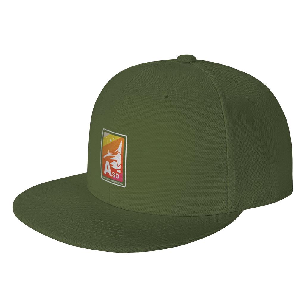 Fashion ASO (Alpen Signal Observatorium) Flat Brim Sun Hat Durable Denim Hat Womens Visors