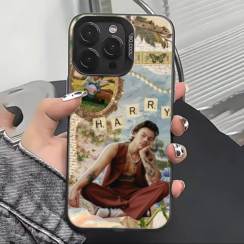 H-HaRRy Music S-Styles Phone Case For iPhone 17,16,15,14,13,12,11 Plus,Pro Max,XS,Colorful Silver Black Cover