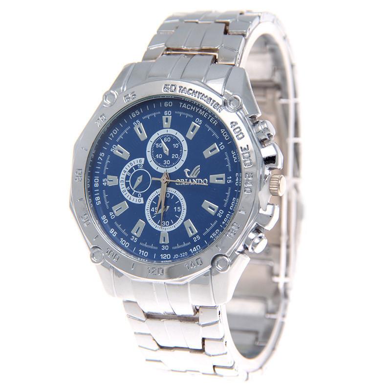 Men Alloy Watch Dial World Time Feature Adults Fashion Decorative Accessories