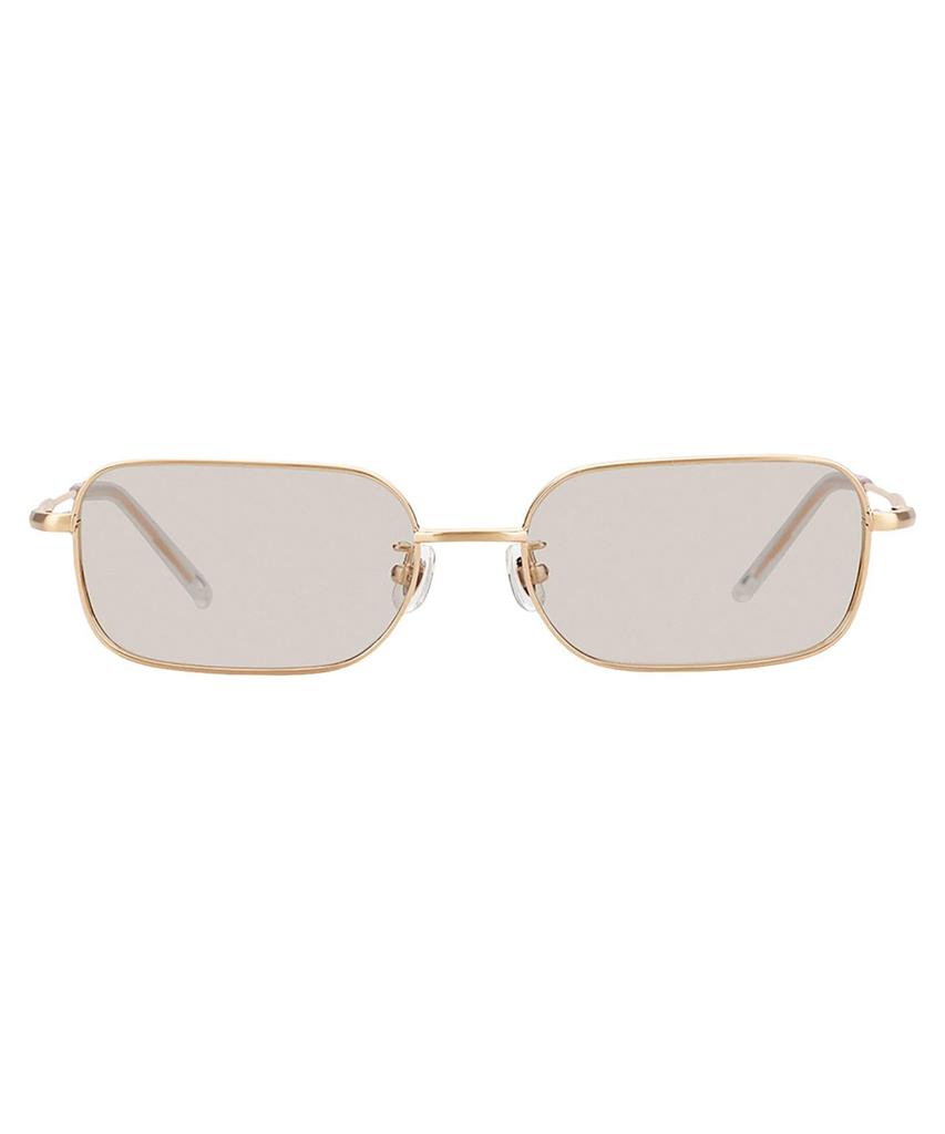 CUT TREND SUNGLASSES Square Sunglasses Metal Colored UV UV For For Unisex [Zoff] SUNCUTGlasses/UV100% (Gold (Matte) - ZY262G03_56F1) Frame, Lenses,