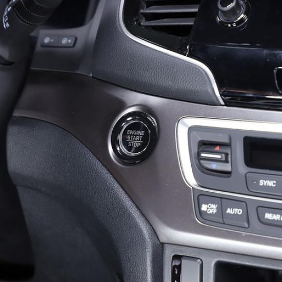 Glossy Black Engine Start/Stop Push Button Trim Cover Ring For Honda Pilot 15-22