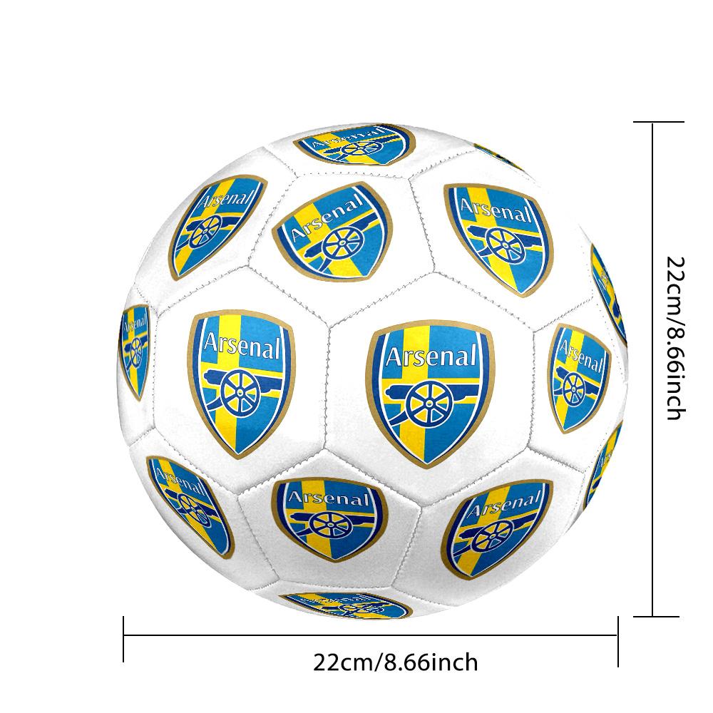 Arsenal Football Club Crest Size 5 Soccer Ball Machine Sewn Indoor/Outdoor Universal Football Ideal for Soccer Enthusiasts