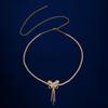 Rhinestone Light Luxury Waist Chain Full Diamond Zircon Butterfly Waist Chain Sexy Personality Butterfly Pendant Waist Body Chain