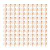 100pcs Flower Shape Binder Clips Strong Clamping Force Metal Cute Paper Clamps for Document Tickets Rose Gold