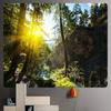 Silent Forest Home Decor Tapestry, Bohemian Hippie Wall Pendant, Bedroom Wall Decoration, Oversized Background Fabric Sheets