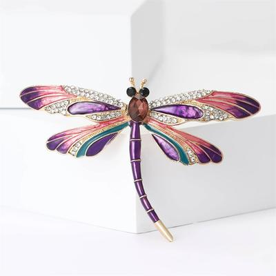 Broches Libellule Strass pour Femmes Unisexes Broches Insectes Banquet Fête Sac à Dos Cadeaux Accessoires Bijoux