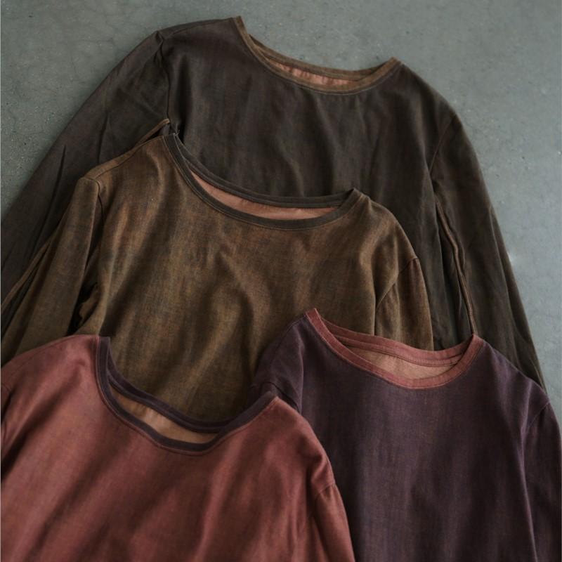 Johnature Women Casual T-Shirts O-Neck Long Sleeve Spring Female T-Shirts