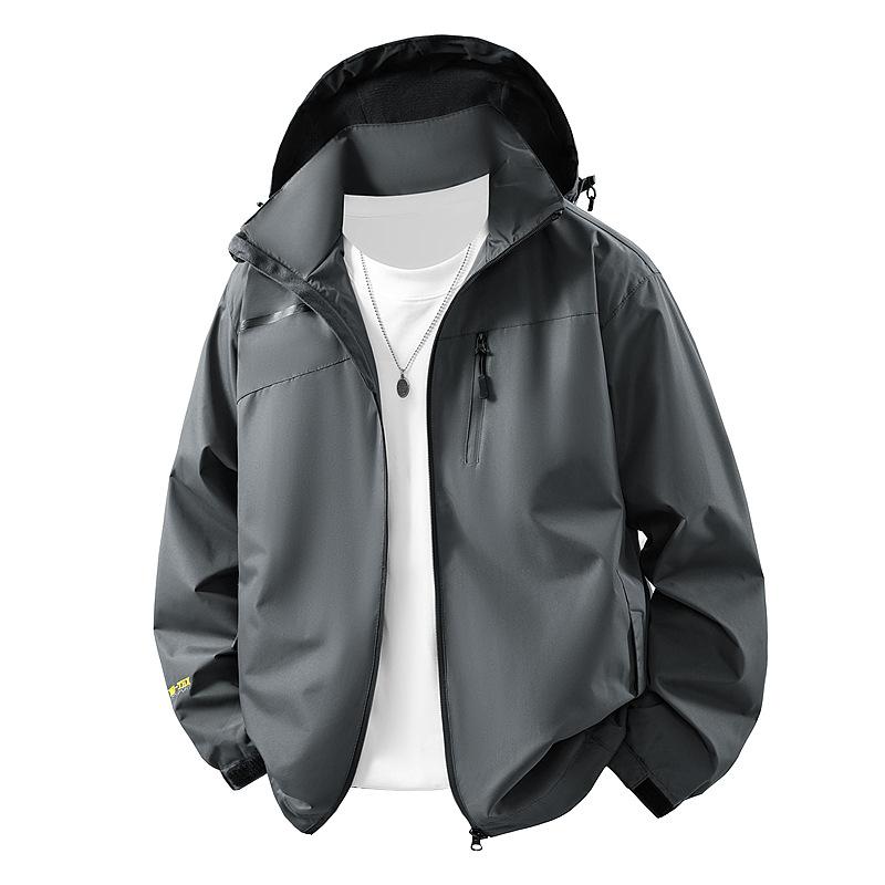 Jacke in großer Größe Herren Frühling und Herbst Herrenjacke Dünne Jacke Herren Outdoor Kälteschutzkleidung Winddichter Schutz