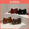Sac Carré Porté Main Élégant Mode Coréenne Pour Femmes Couleurs Noir Rouge Marron
