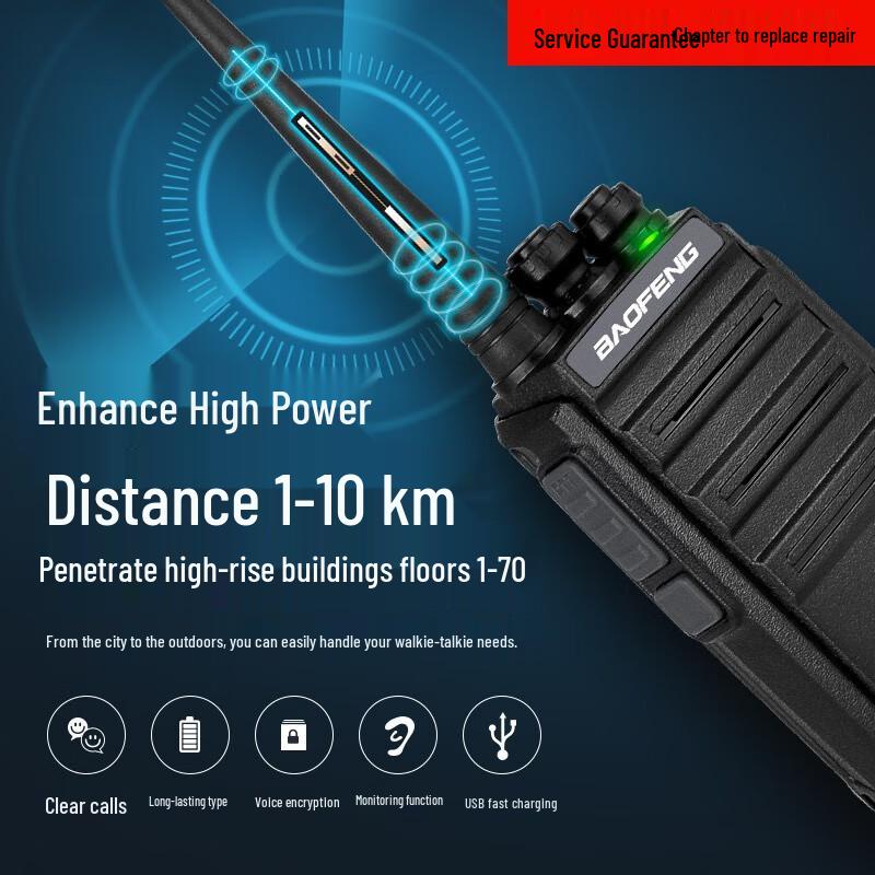Baofeng BF-888S Pro High-Power Two-Way Radio (Twin Pack) (CN version)