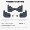 For Tesla Model Y 2025-2026 Car Wheel Mud Flaps Splash Guards MudFlaps Front Rear Fender TPE Mudguards Protector