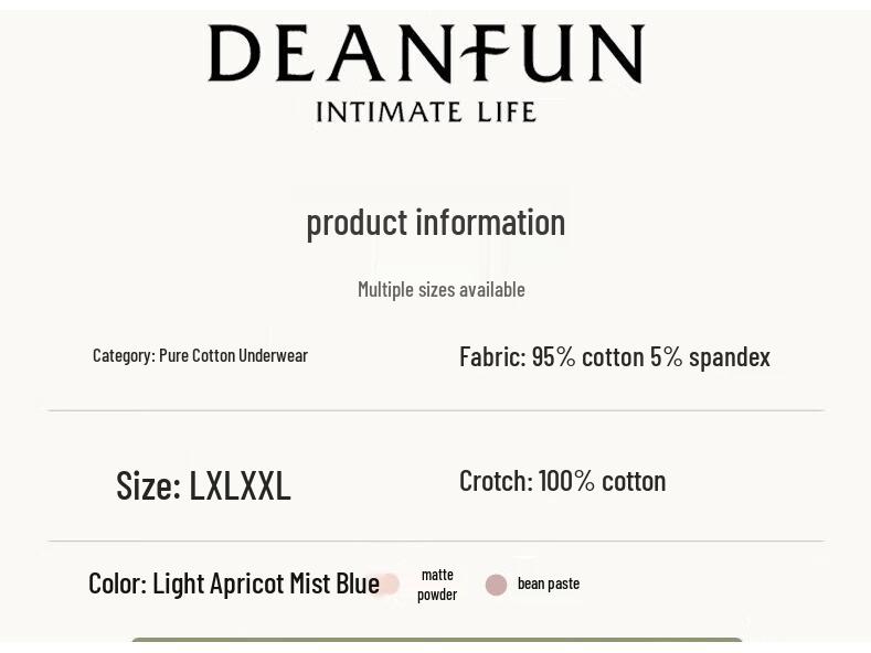 Deanfun Women's High-Waist Lace Cotton Boxer Briefs (4-Pack)