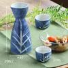 ORANGE APRON Ceramic Sake Tokkuri and Ochoko 250ml Awayuki Ashi Made in Japan Dishwasher and Microwave Perfect as a Gift Set, (Sake Cup) Set,