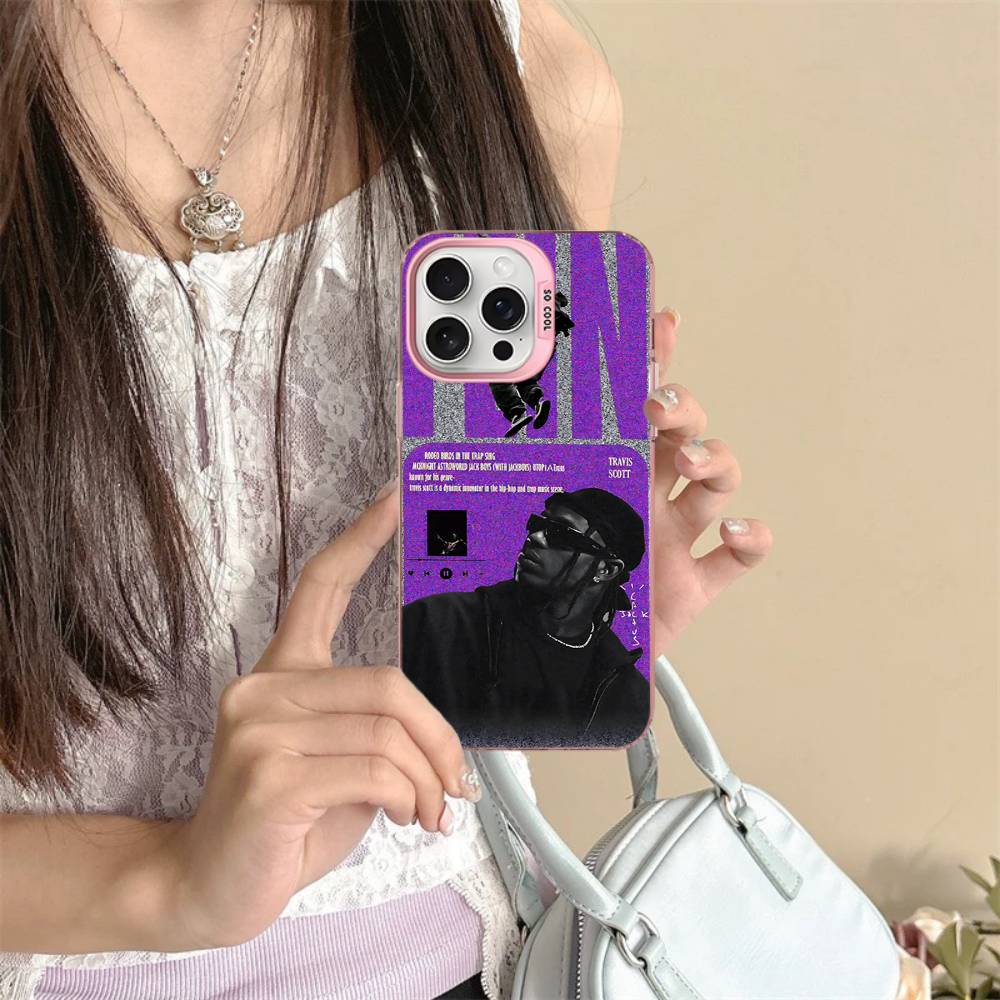 

T-Travis S-ScottS Singer Phone Cover For IPhone 16 15 14 13 12 11 17 Pro Max Plus Color Silver Shell iPhone 12pro max