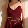 Multi-Layer Waist Chain Women'S Personality Simple Portrait Coin Pendant Body Chain Dress Waist Accessories