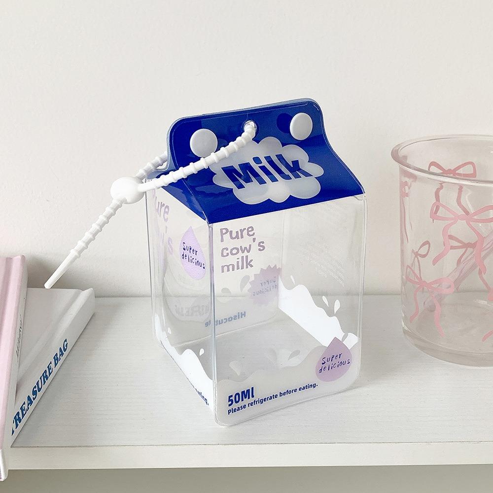 

Cartoon PVC Display Bag Clear With Lanyard Cotton Out Bag 10cm Storage Badge Storage Bag Outdoor Travel