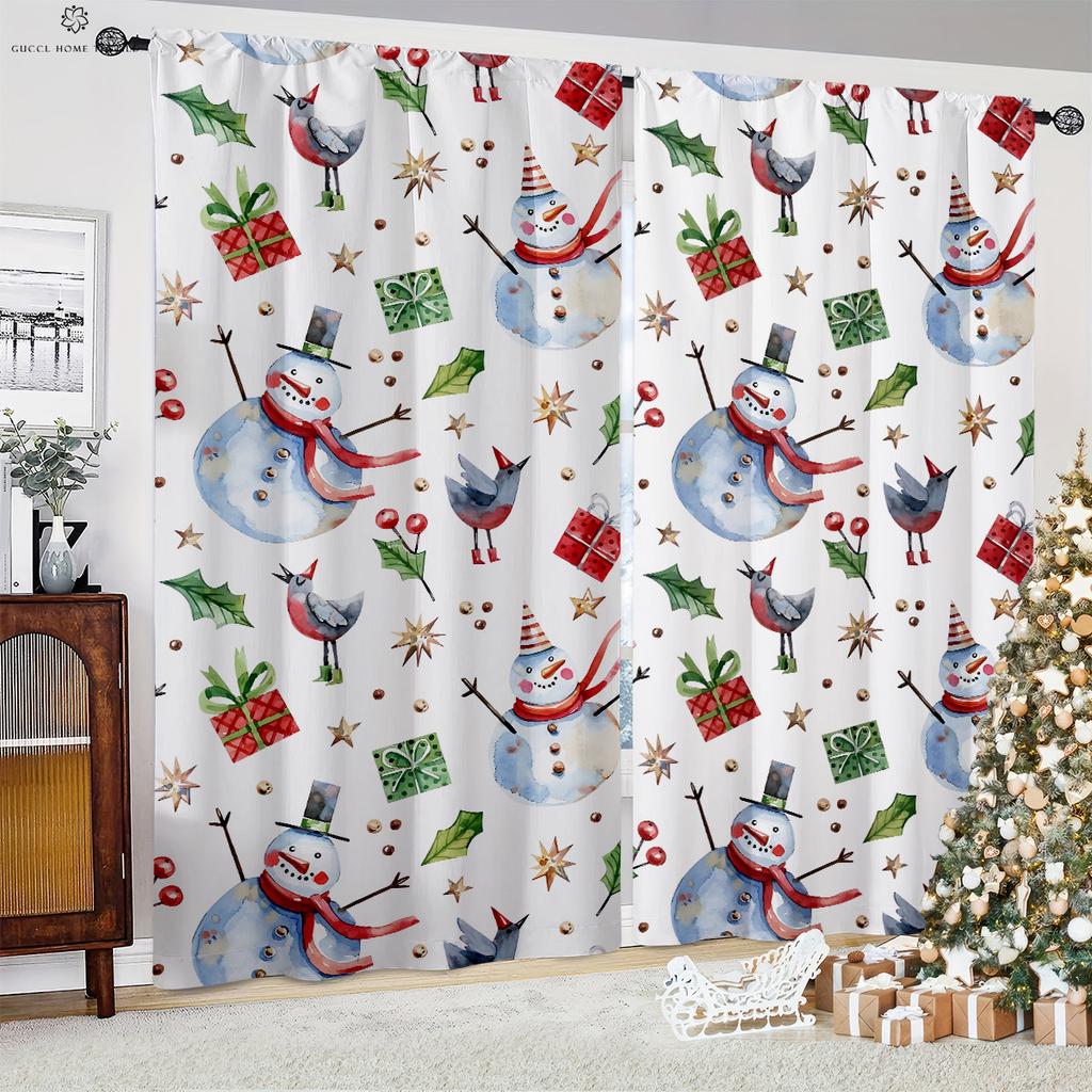 Czerwony samochód choinka 3d drukowane zasłony kieszonka na pręt z włókna poliestrowego pokój dziecięcy restauracja dekoracja świąteczna zasłony