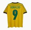 Camiseta de Fútbol Retro de Brasil del Mundial 2002: Carlos #6, Ronaldo #9, #11, y Ropa Ball.