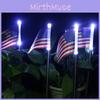 Stunning Led Solar Garden Flag Lights For Patriotic Decor With Ip65 Waterproof