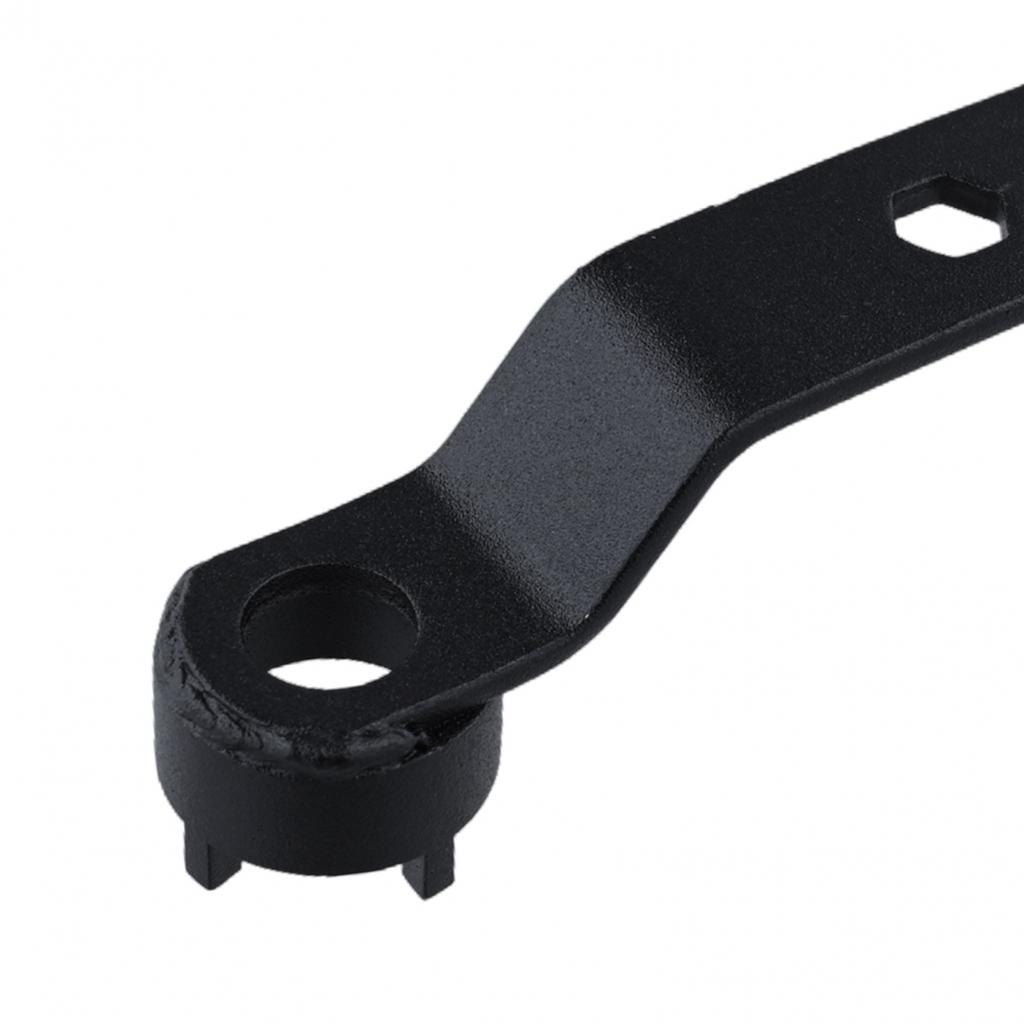 15.5cm Length Angle Grinder Wrench Four-claw Grinder Wrench Black Color