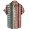Casual Hawaiian Short-sleeve Shirt Creative Men's Shirt