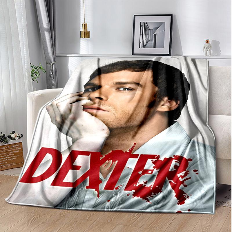 Dexter Flannel Blanket Soft Warm All-Season Throw, Design for Camping, Car Travel, Hiking Sofa, Bed, Office Perfect Gift for Parties