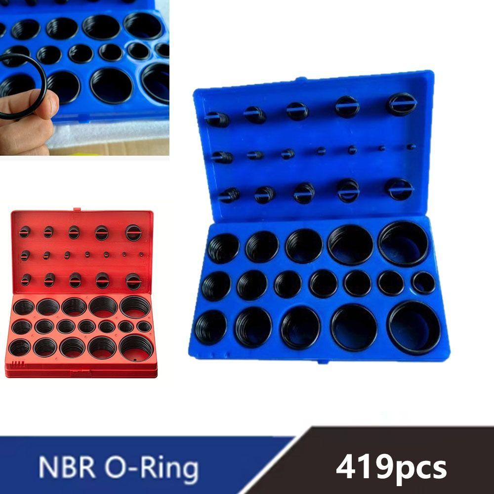 419PCS Assortment Set Universal O Ring Assortment Replacement Flexible Seal Gasket Washer Professional Rubber O Ring Pumps