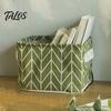 Cosmetic Storage Box Cotton And Linen Bin with Handles, Foldable Waterproof Desktop Space Saving Organizer Organizer, Basket for Makeup Book Baby Toys