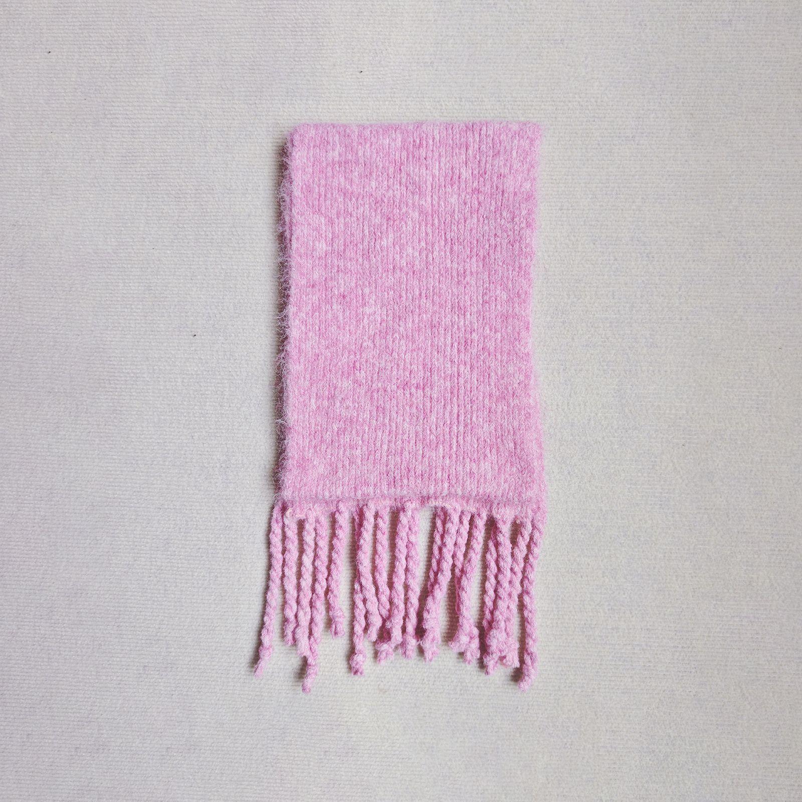 

Новый шерстяной шарф конфетного цвета женский зимний универсальный теплый шаль из искусственного кашемира студенческий парный шарф толстый