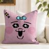 Kawaii OOpanchu Usagi Cushion Cover Eco Linen Pillow Case DoubleSided Print Breathable Durable Zipper Home Decor Gift