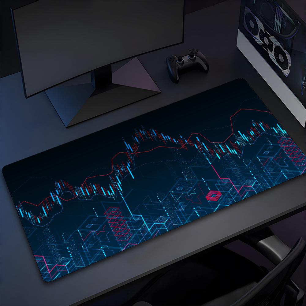 Stock Market Candle Chart Mouse Pad High Quality Natural Rubber Mouse Pad The Most Professional Washable Laptop Mouse Pad