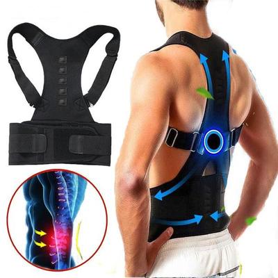 Adjustable Magnetic Posture Back Support Corrector Belt Band Belt Brace Shoulder Lumbar Strap Pain Relief Posture Waist Trimmer