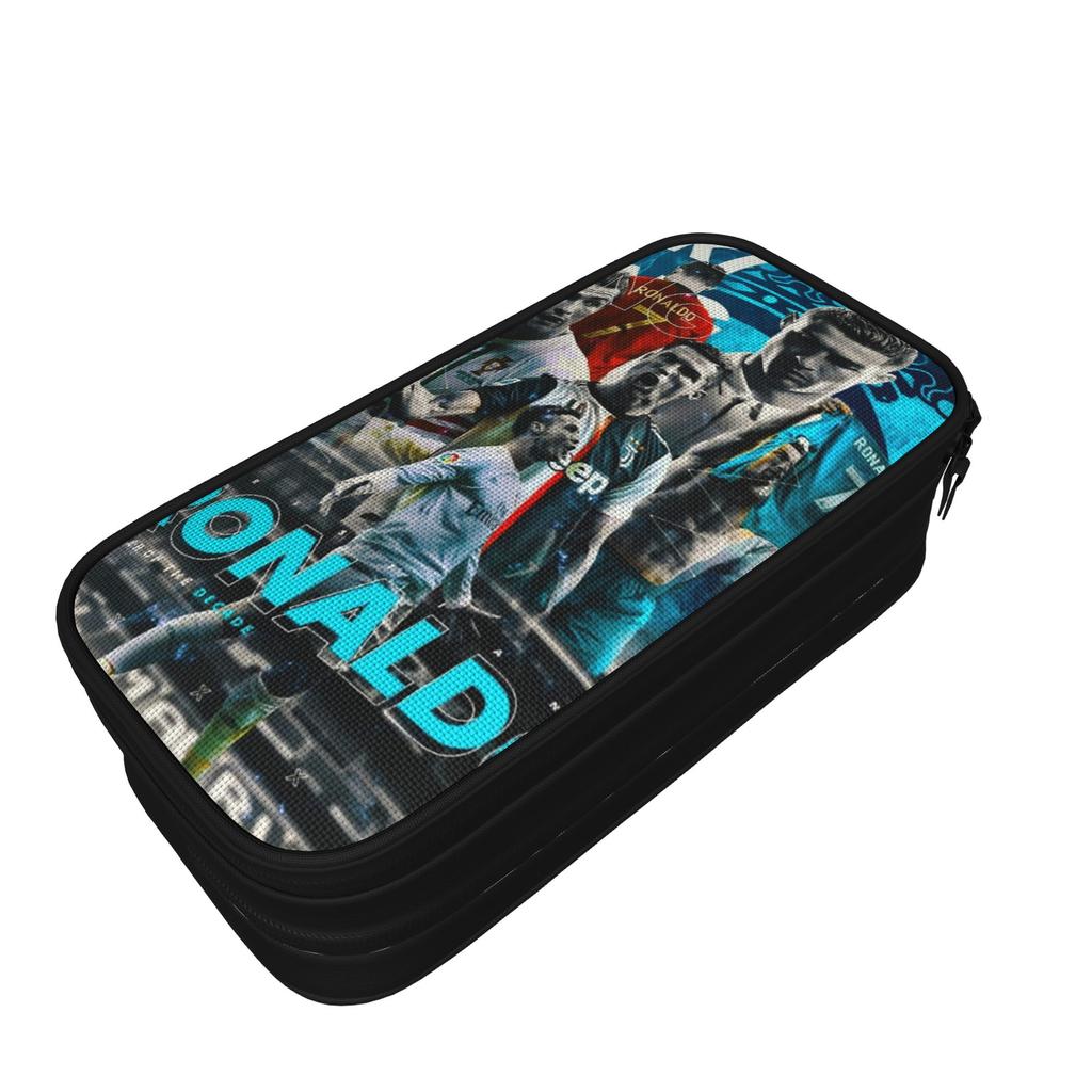 Ronaldos Greatest All The Time Pencil Case Cute Pencil Bags Girls Boys Big Capacity Office Cosmetic Pencil Box