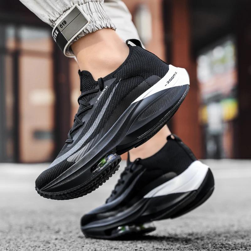 Herren Laufschuhe Luftpolster Atmungsaktiv Training Leichte Schuhe Sneaker Marathon Damen Bequeme Athletische Sportschuhe