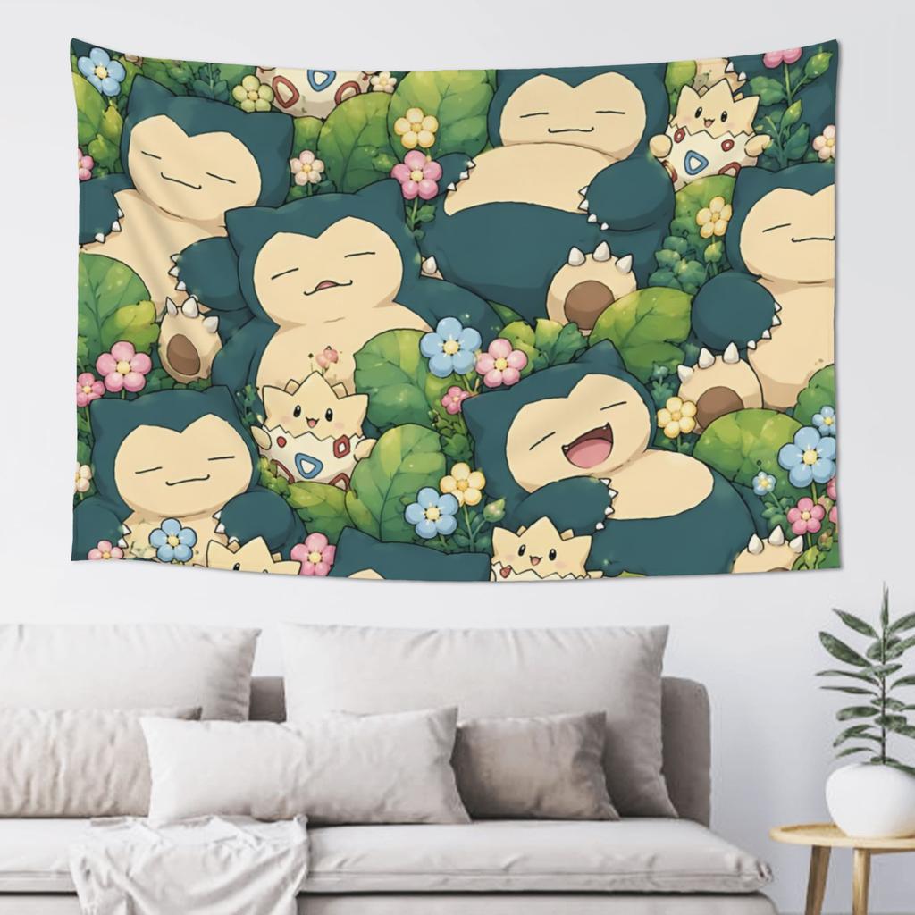Cartoon Pokemons Anime Theme Cutecore Tapestry Wall Hanging Blanket Tapestry Home Decor Items Wall Decorations